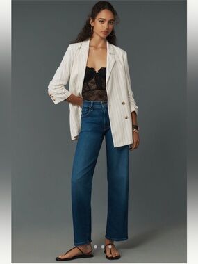 MOTHER The Rambler Mid-Rise Deep Blue Wash